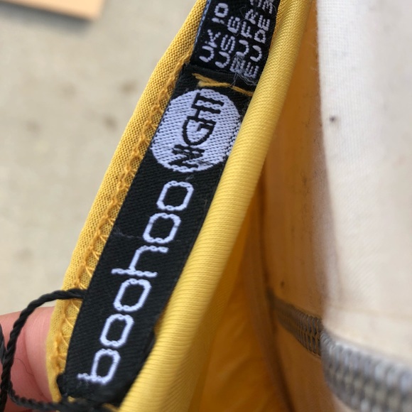 Yellow hi-low, strapless/off-shoulder dress - Picture 6 of 6